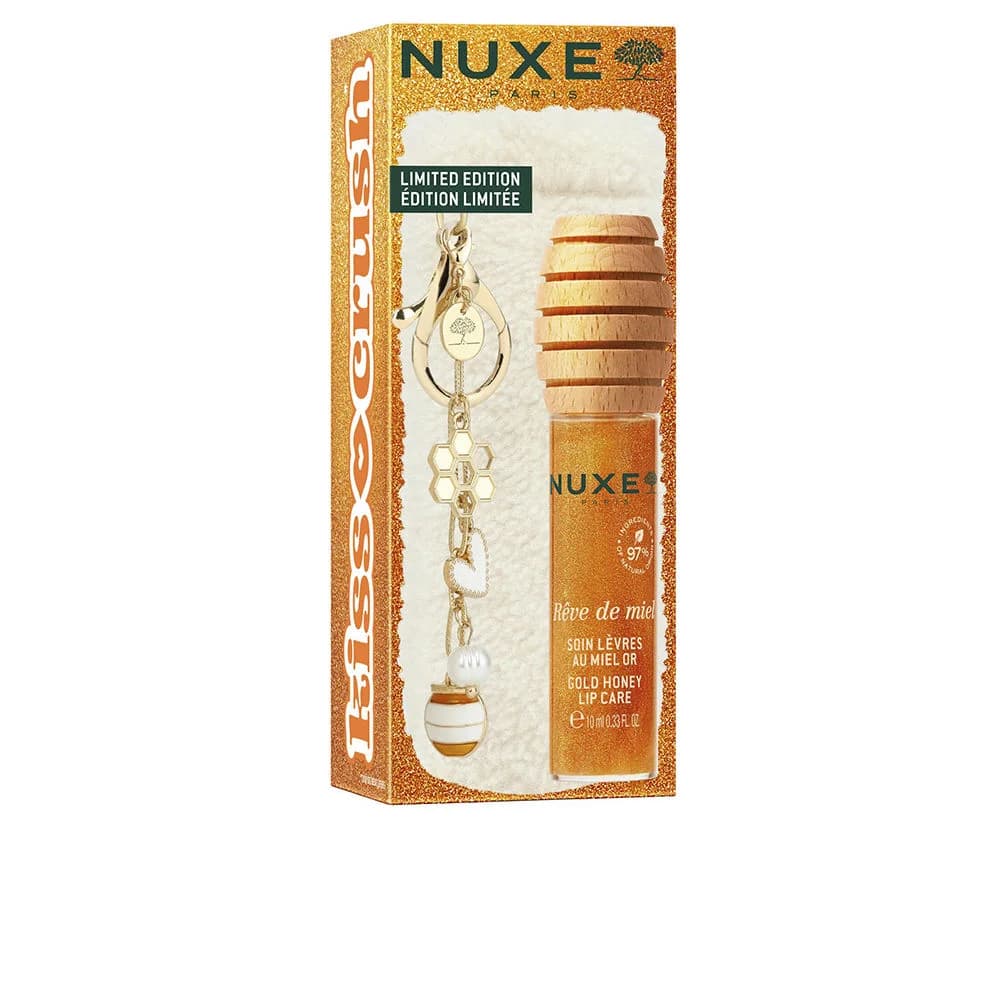 Nuxe Rêve de Miel Gloss Labial com Mel Dourado 10ml - Edição Limitada com Bolsa