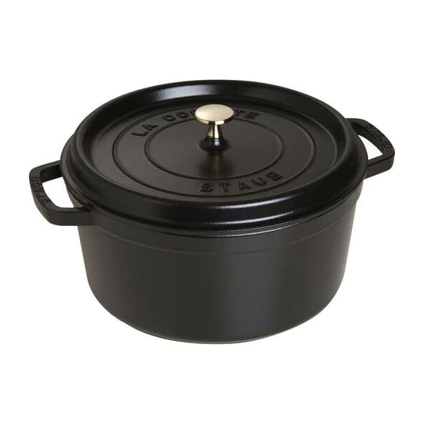 Staub Tacho Ferro Fundido Cocotte Redonda 28cm Negro