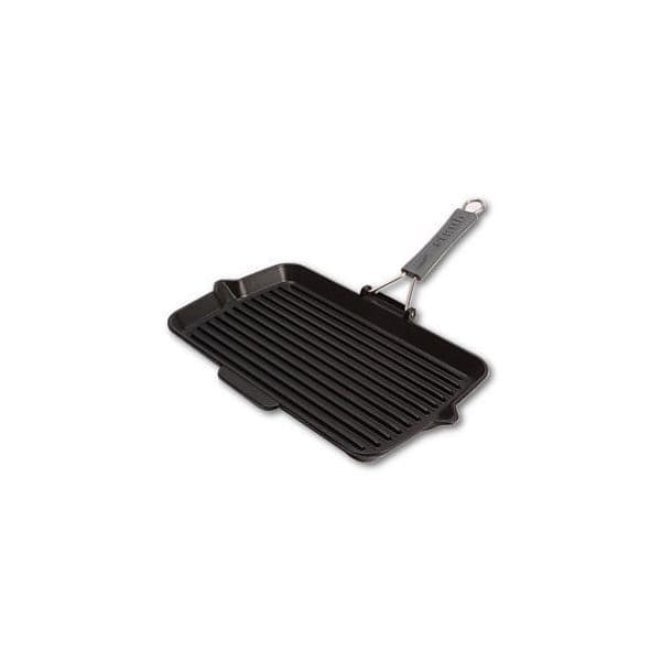 Staub Grelha Quadrada Ferro Fundido Preto 34x21cm