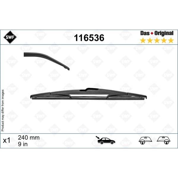 SWF Escova do Limpa-vidros - 116536