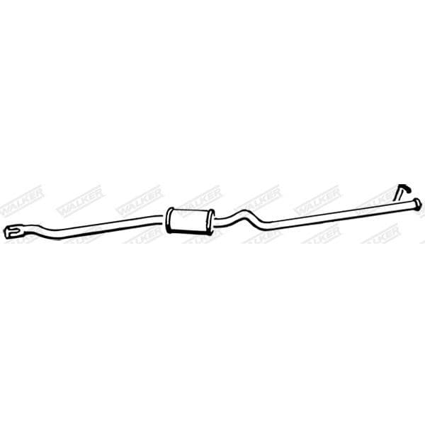 Walker Panela de Escape Traseira 70863