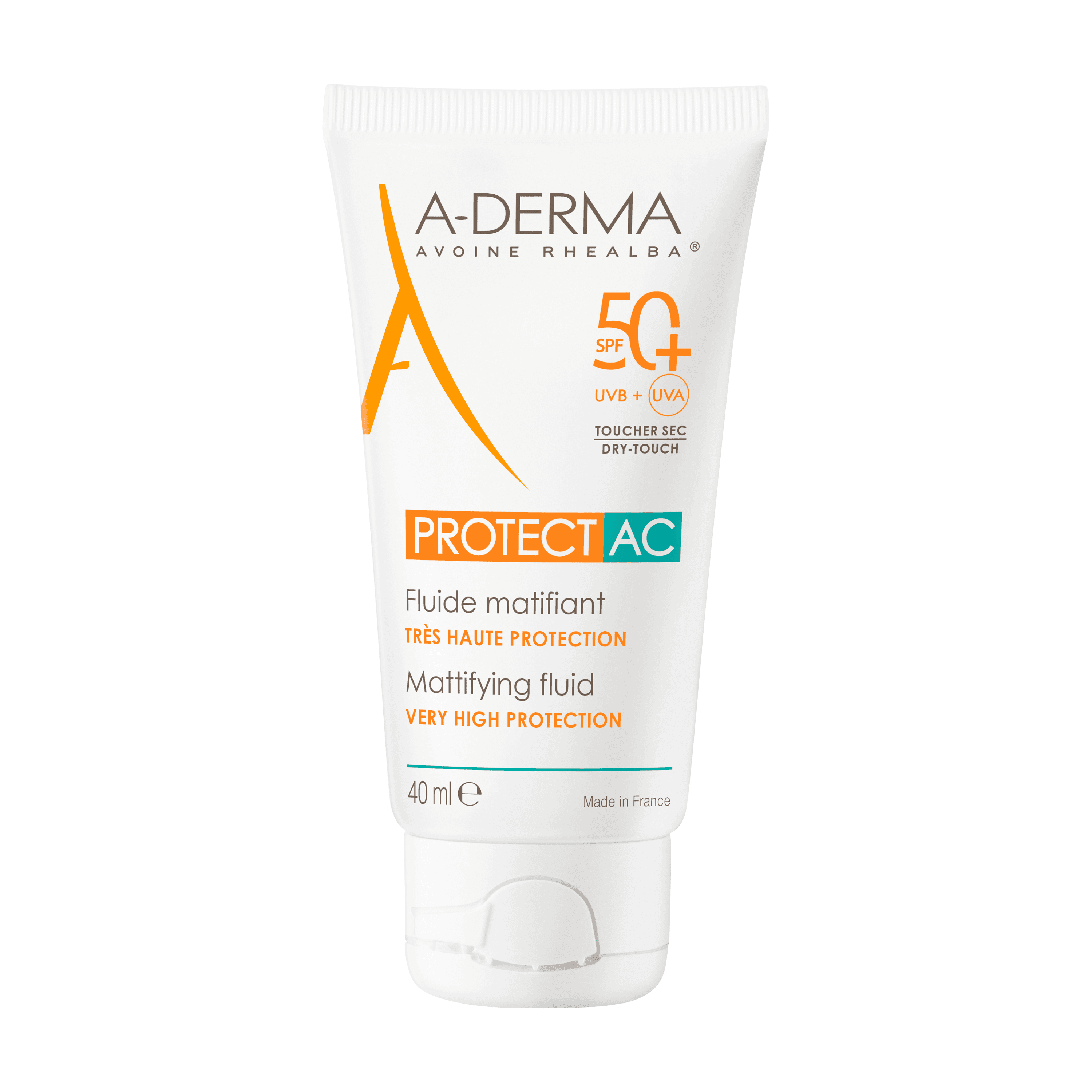 Protetor Solar Fluido Matificante A-Derma Protect AC SPF50+ 40ml