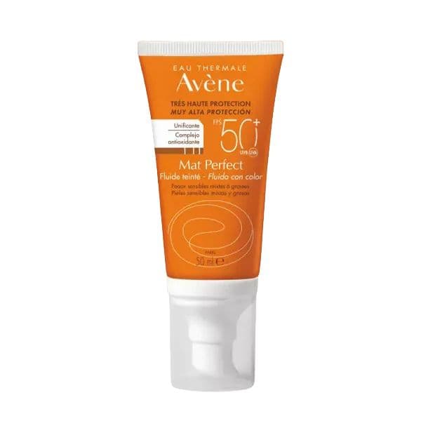 Protetor Solar Avène Mat Perfect Fluido com Cor SPF50+ 50ml