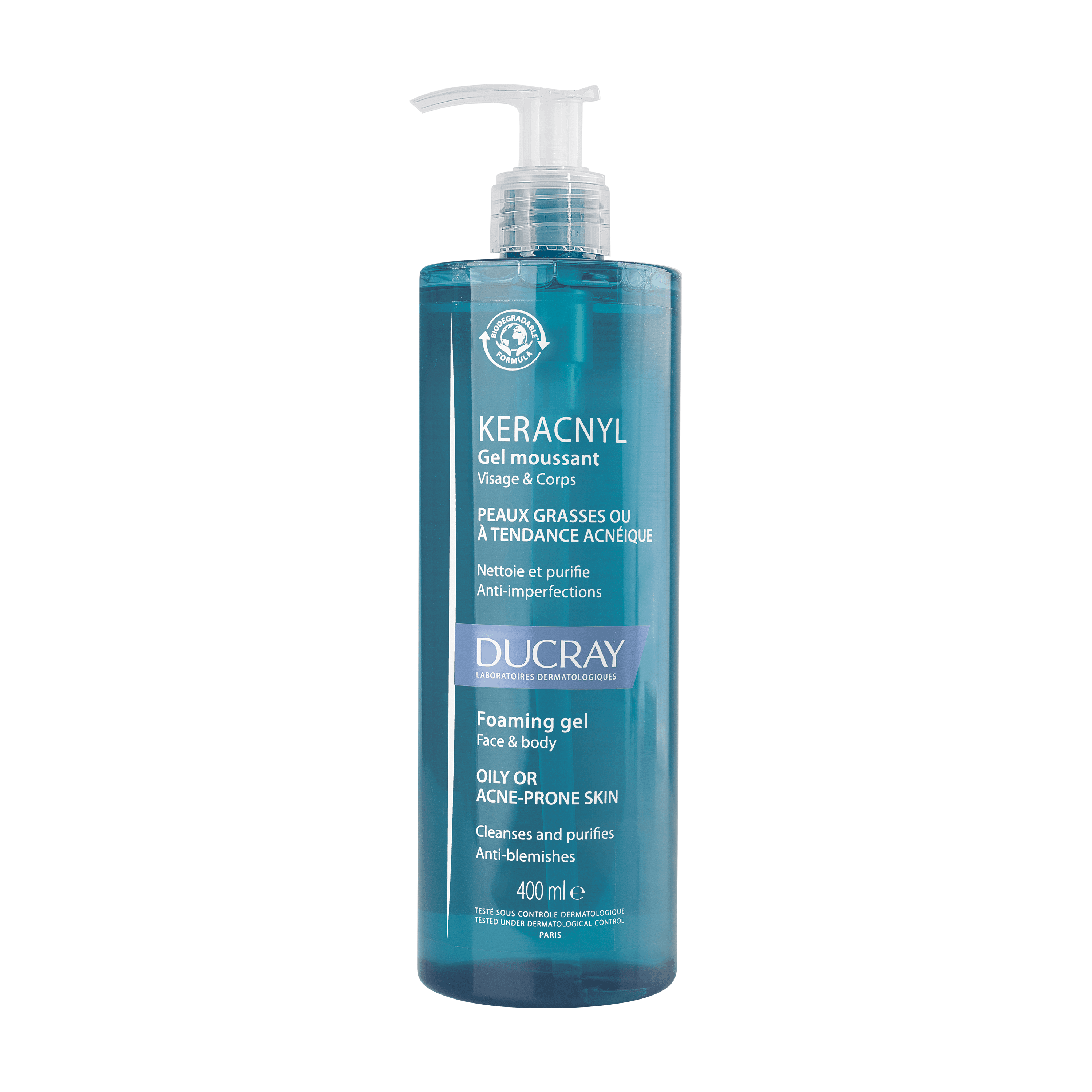 DUCRAY KERACNYL GEL ESPUMA 400 ML | WOWFARMA