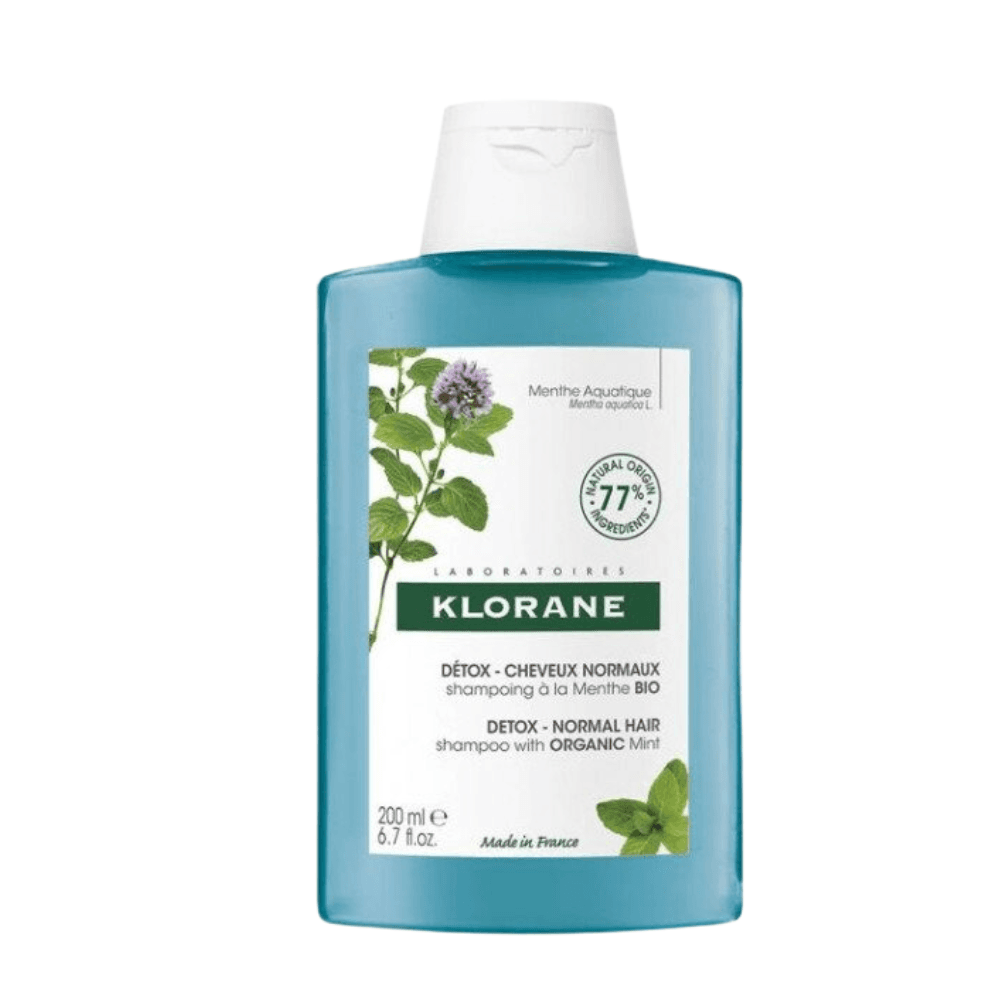 Klorane Detox Champô com Menta BIO para Cabelo Normal 200ml