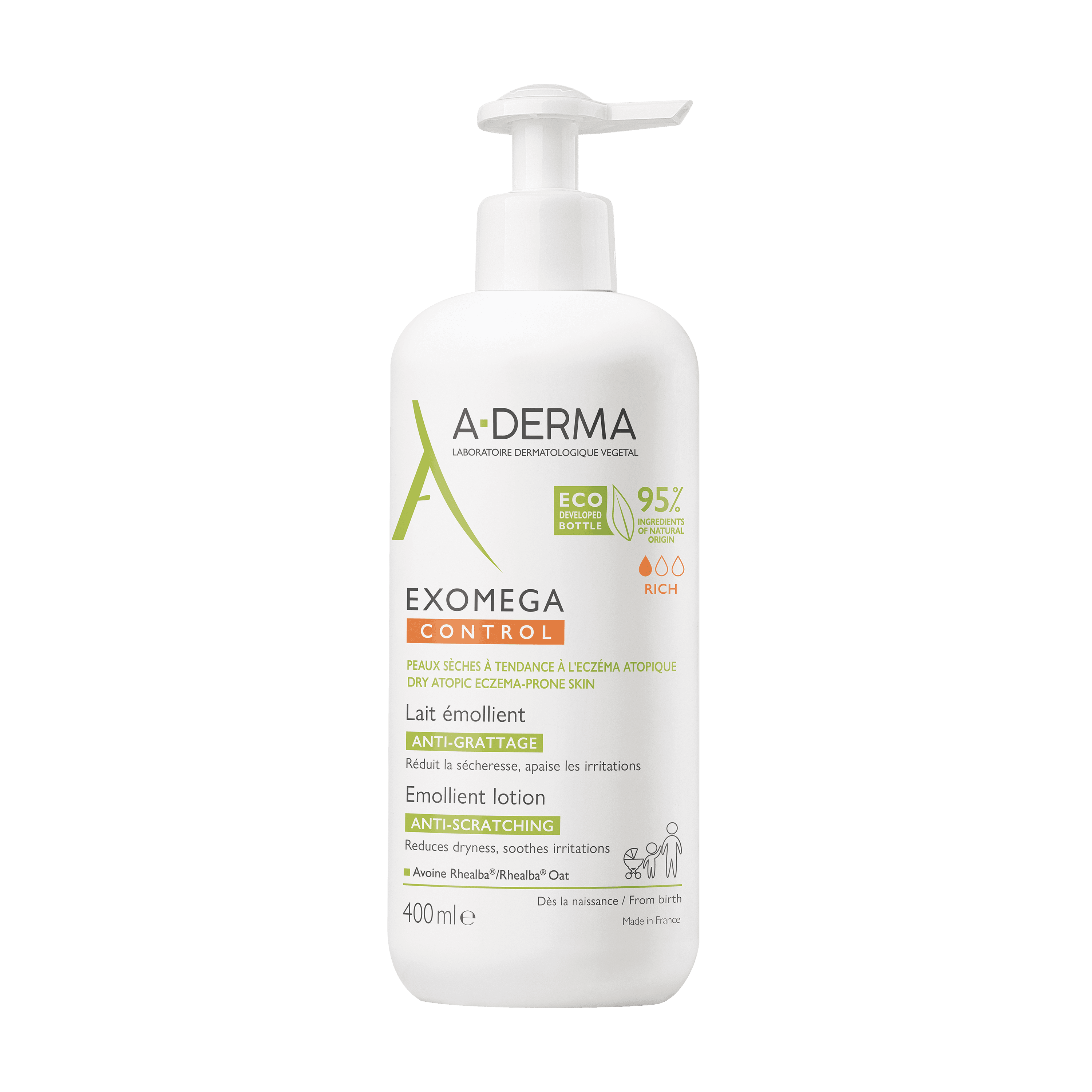 A-Derma Exomega Control Leite Emoliente 400 mL