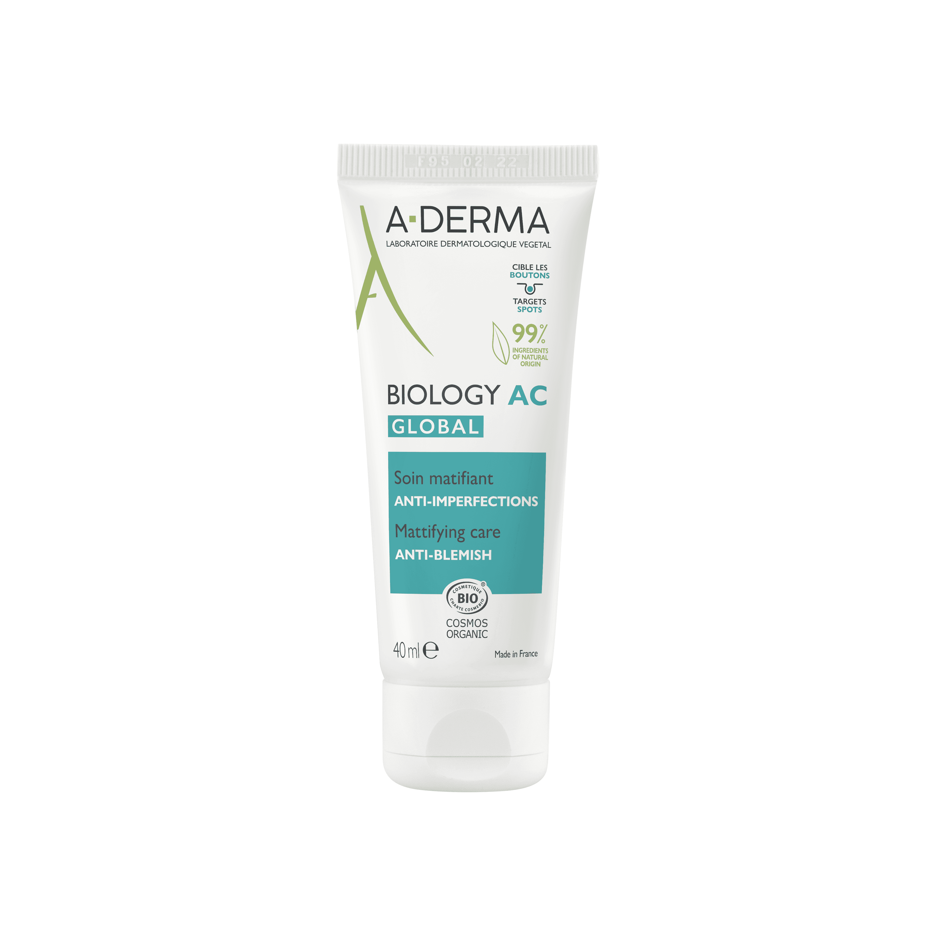 A-Derma Biology AC Global Anti-Imperfeições Matificante 40 ml