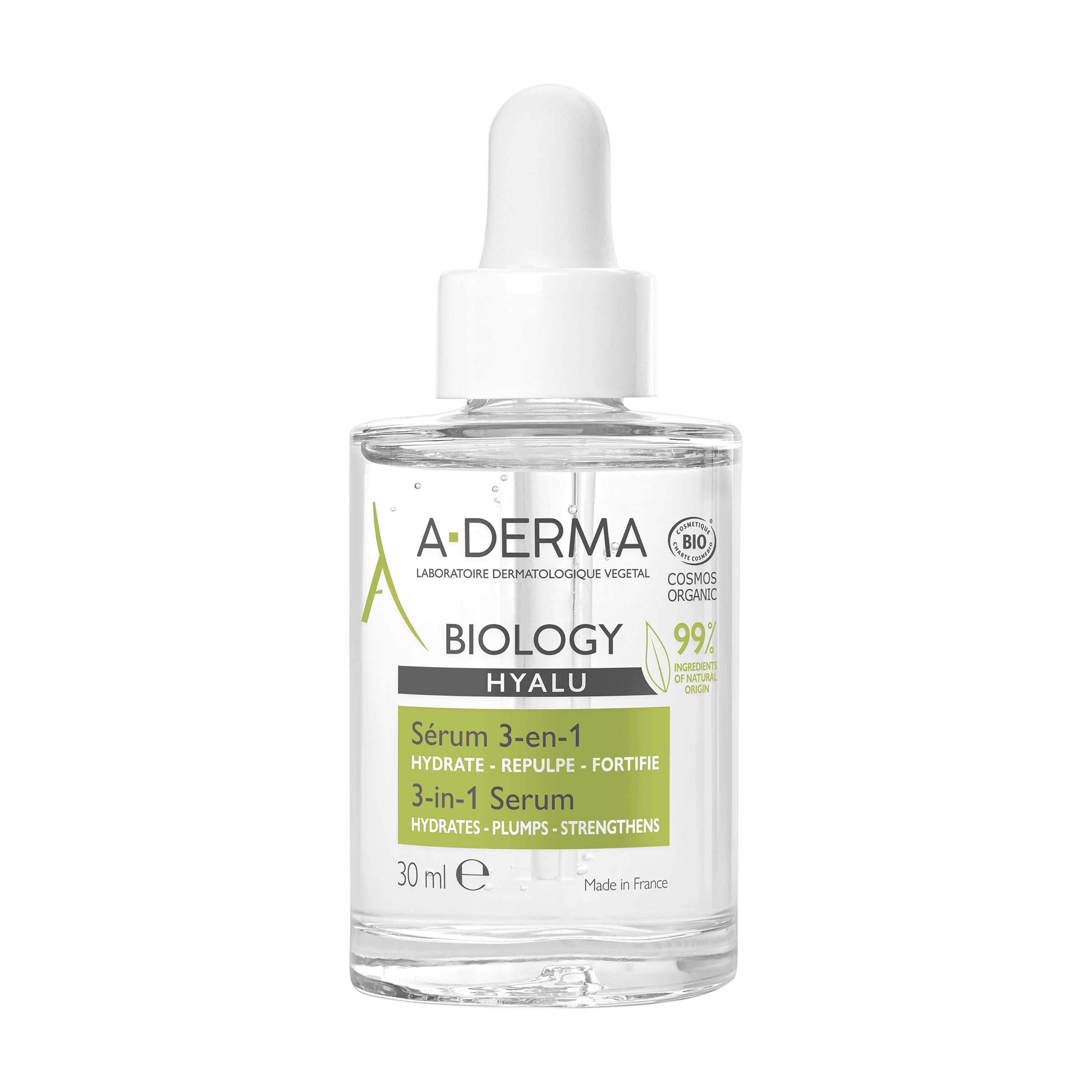 A-DERMA Sérum Hidratação 3 em 1 BIOLOGY Hyalu 30ml