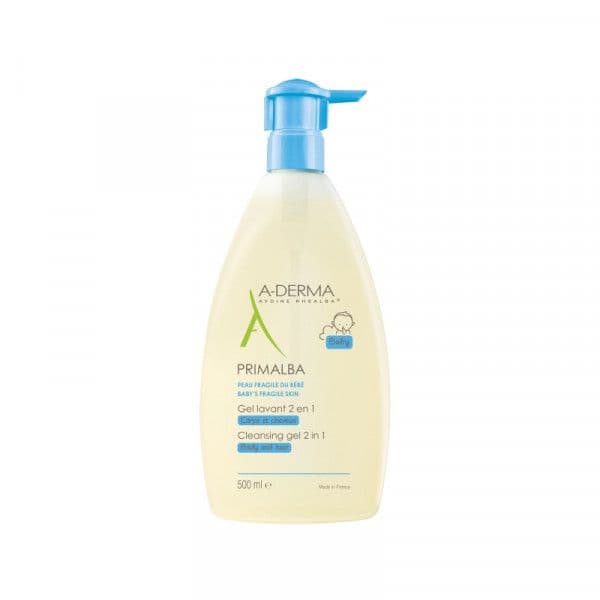 A-Derma Primalba Gel Corpo e Cabelo Bebé 500ml