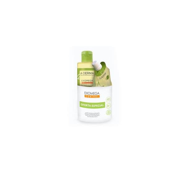 A-Derma Exomega Control Óleo de Banho Emoliente 2x500ml Coffret