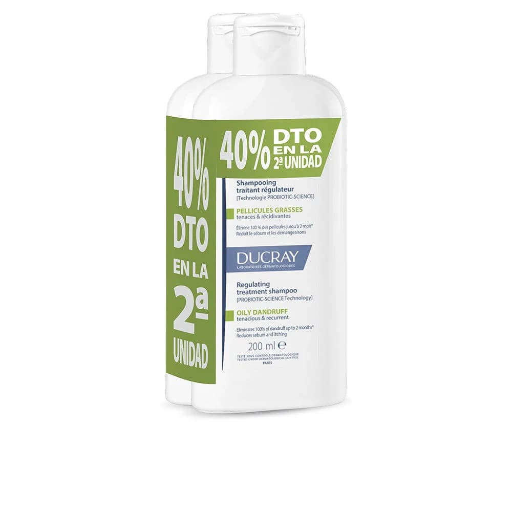 Ducray Squanorm Shampoo Oleoso Anticaspa 2x200ml