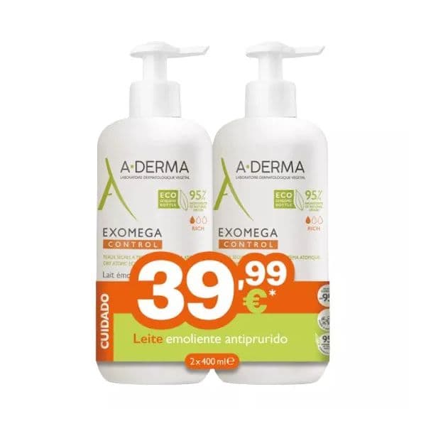 A-Derma Exomega Control Leite Emoliente 2x400ml