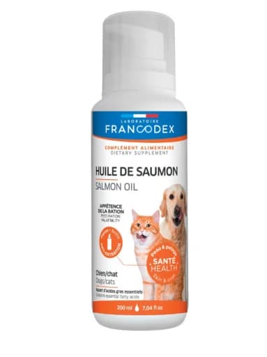 Francodex Suplemento Óleo Salmão Cães Gatos 200ml
