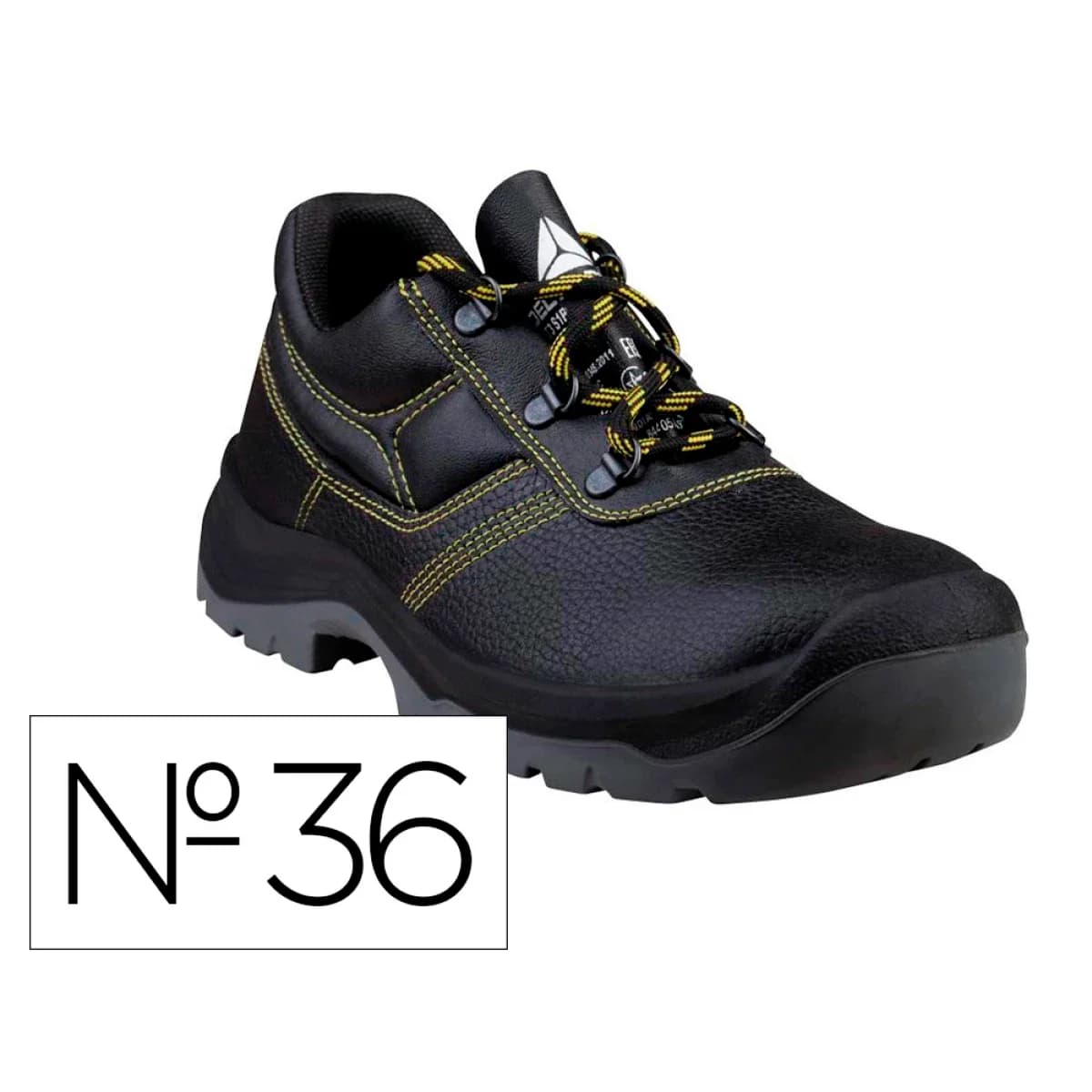 Deltaplus Sapatos Pele Croupon Pigmentada S1P Src Preto 36