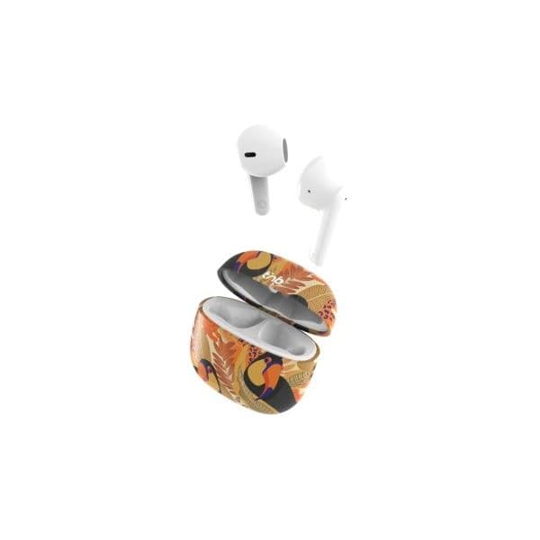 Tnb Fones de Ouvido sem Fio Coleção Exclusiva Toucan Amarelo e Laranja