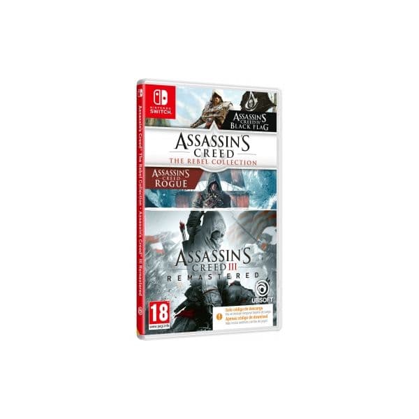 Assassin's Creed III + Rebel Collection Bundle (Code in a Box) Nintendo Switch