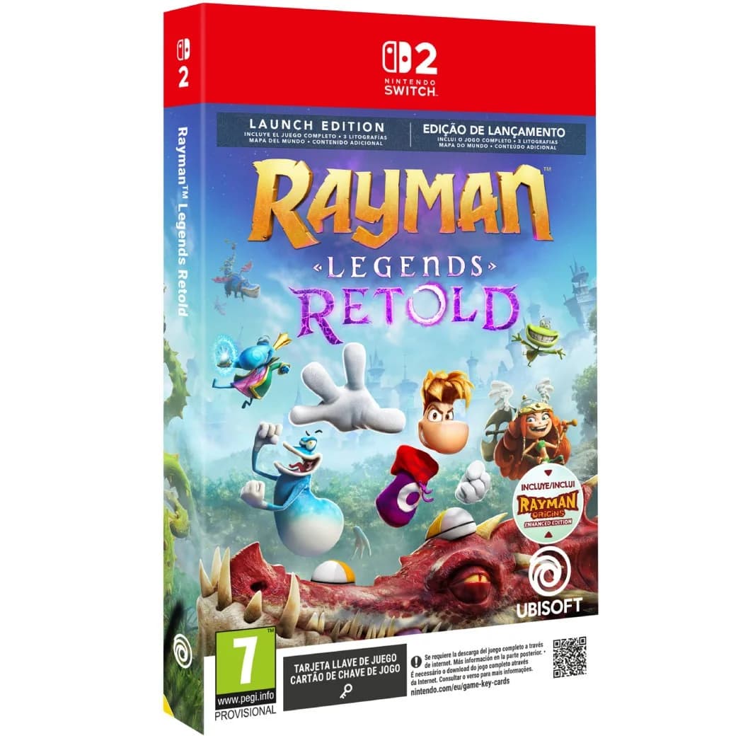 Rayman Legends Retold Launch Edition (Code in a Box) Nintendo Switch 2