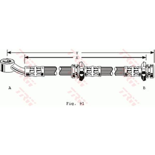 Trw Tubo Flexível de Travão PHD128