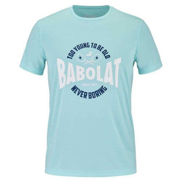 Babolat Exercise Graphic Short Sleeve T-shirt Azul M Homem