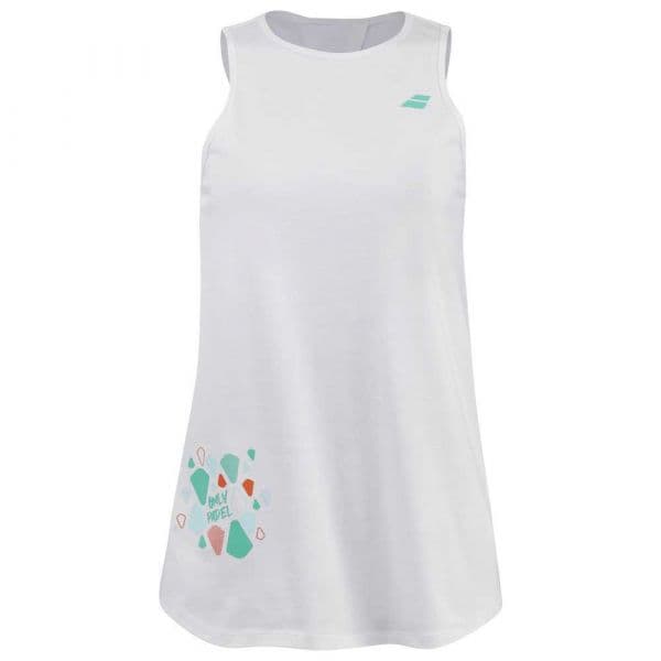 Babolat Cotton Sleeveless T-shirt Branco L Mulher