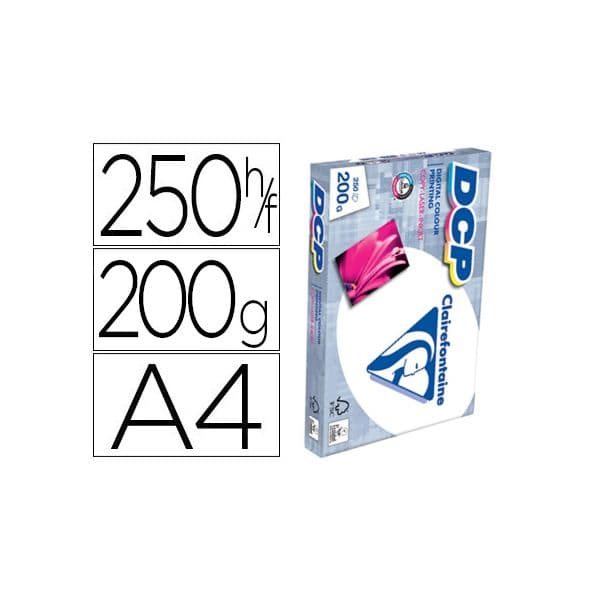 Clairefontaine Papel Cópia Branco DCP 200gr A4 250 Fls - L152293