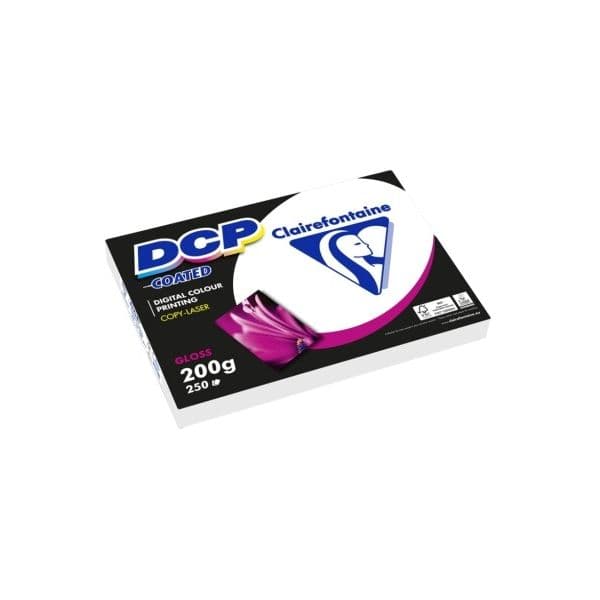 Clairefontaine Coated Glossy DCP A3 200g 250Un.