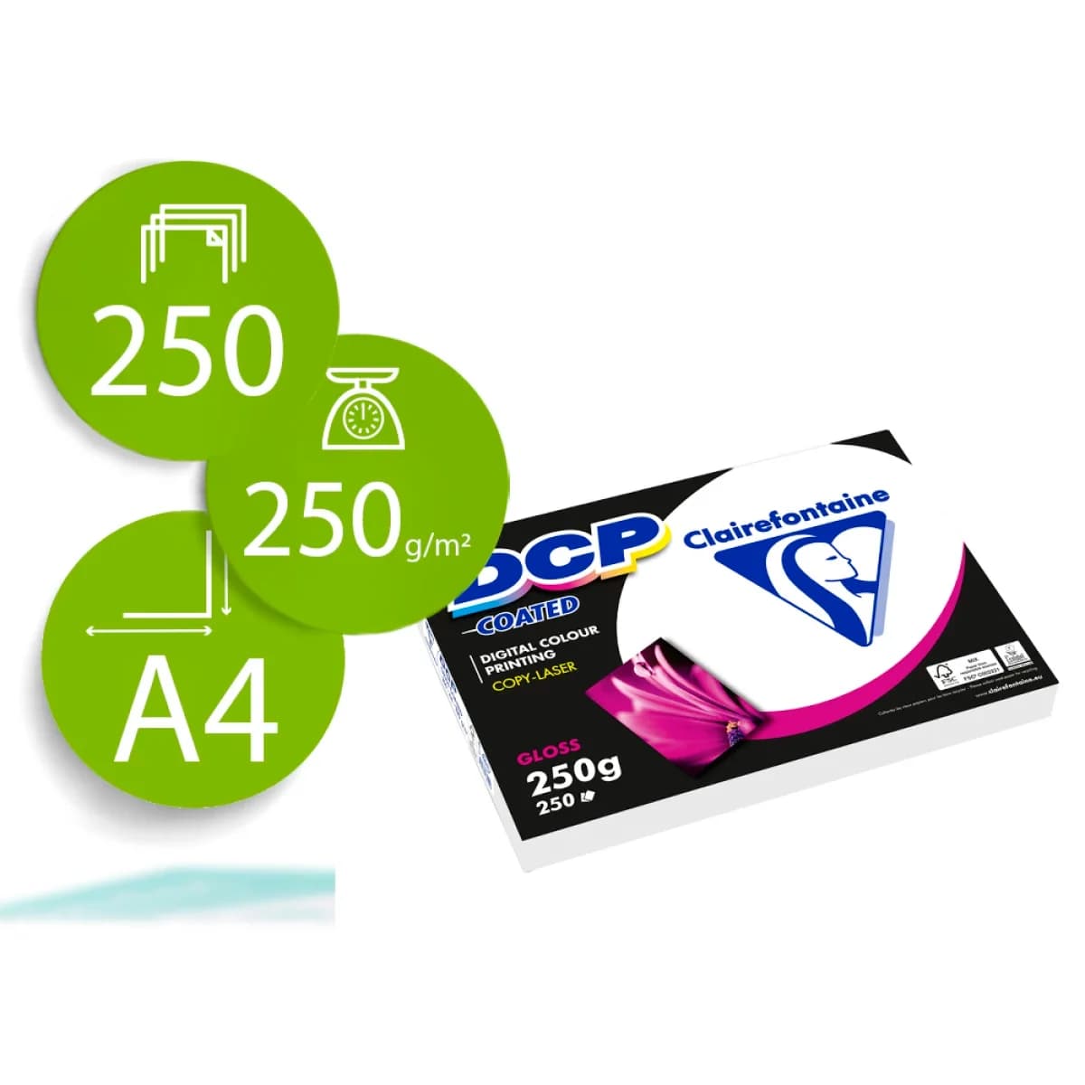 Clairefontaine Color DCP A4 250g 250Un.