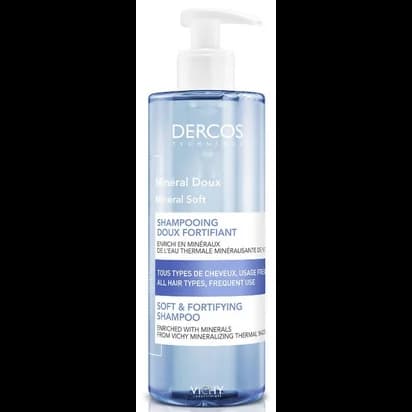 DERCOS CHAMPÔ SUAVE E FORTIFICANTE MINERAL SUAVE 400ML | WOWFARMA