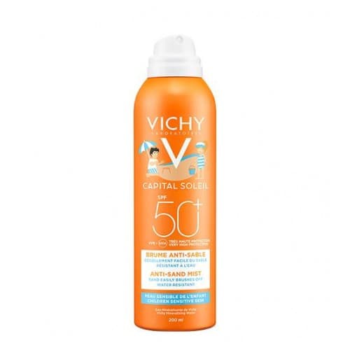 Protetor Solar Vichy Ideal Soleil Infantil Spray Anti-Areia SPF50 200ml