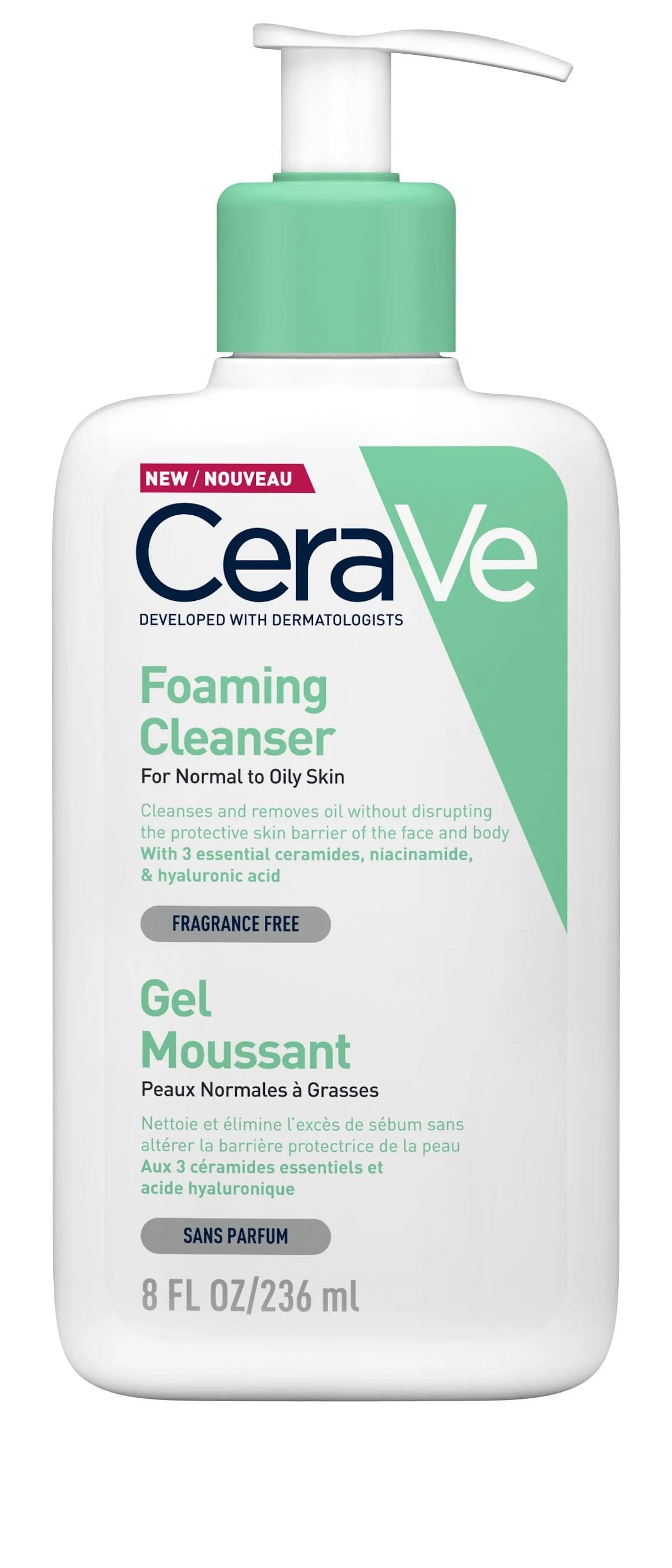 CERAVE GEL ESPUMA DE LIMPEZA 236ML | WOWFARMA
