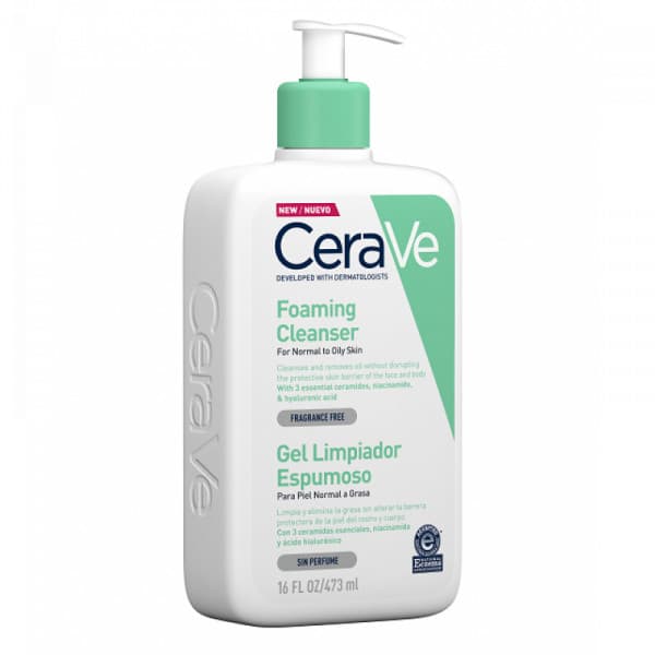 CeraVe Foaming Cleanser Gel Limpiador Espumoso 473ml