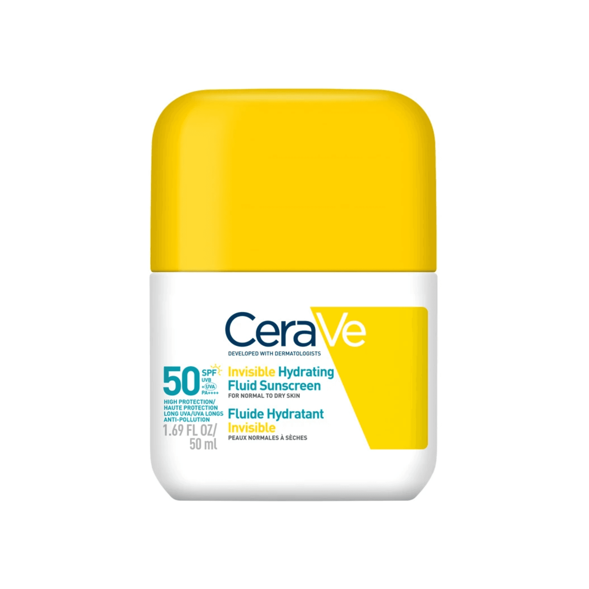 Protetor Solar CeraVe Fluido Hidratante Invisível SPF50 50ml