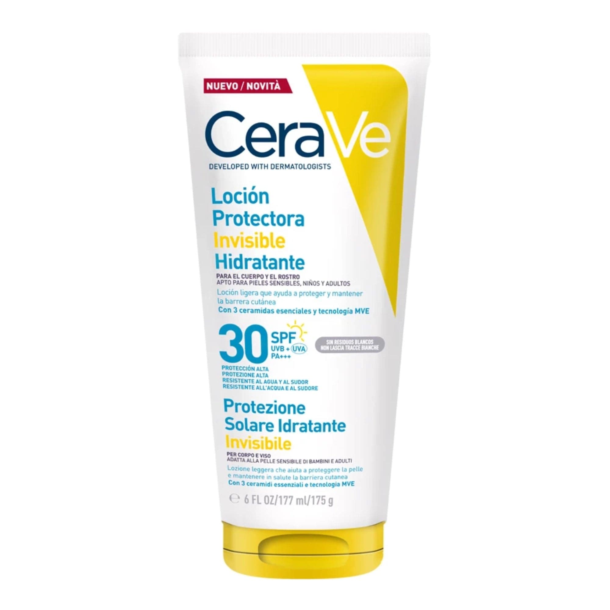 Protetor Solar CeraVe Loção Hidratante Invisível SPF30 75ml