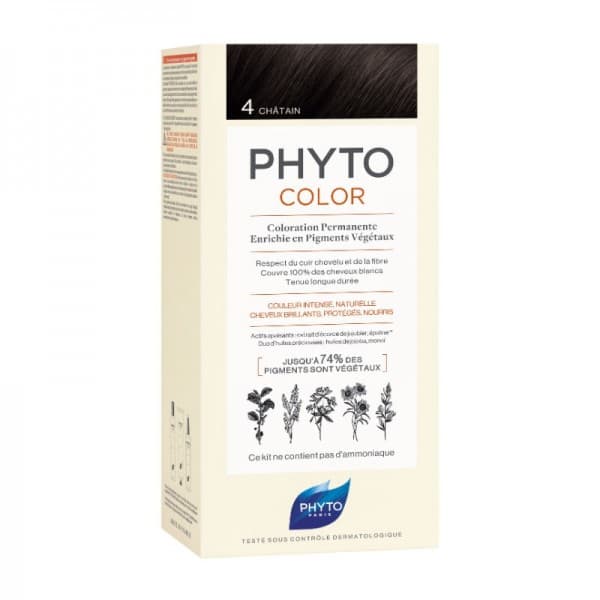 Phyto Coloração Permanente 4 Castanho
