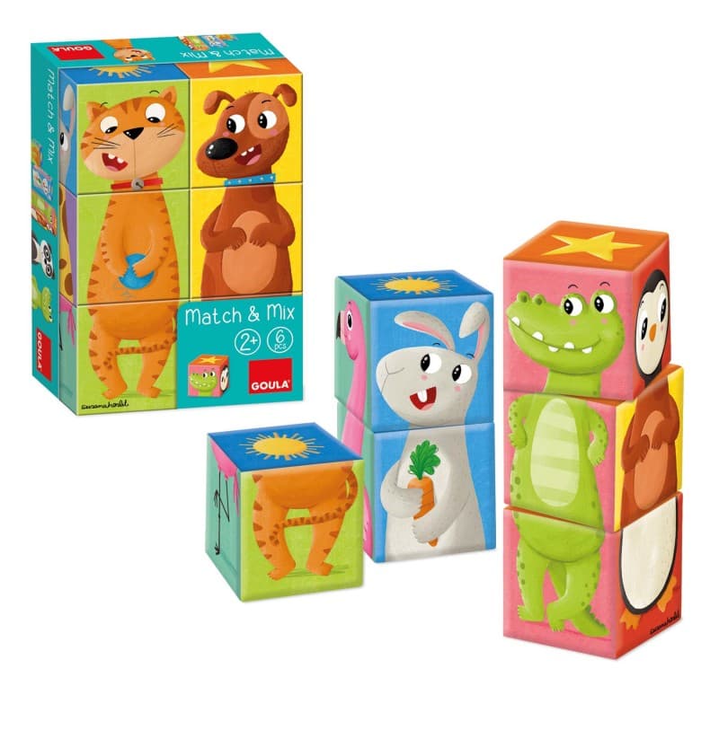 Puzzle Blocos Match&amp;amp;Mix Goula