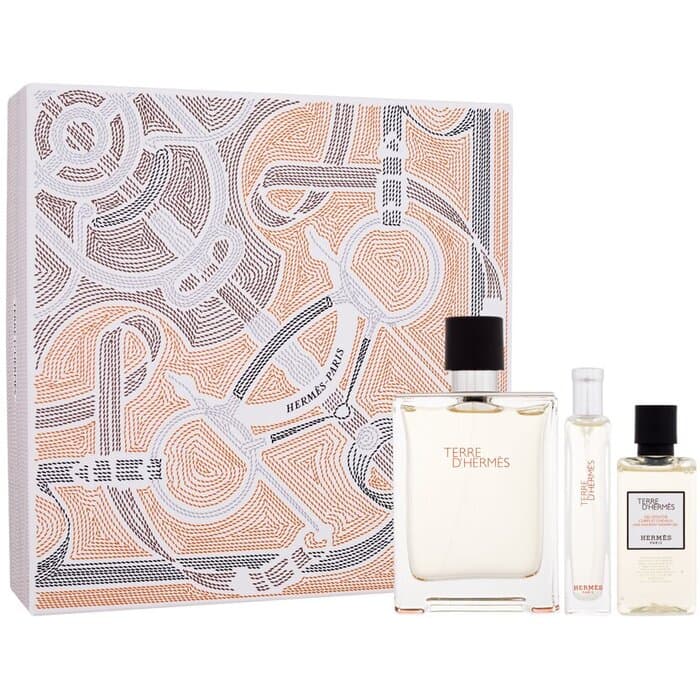 Terre d’Hermes Gift set EDT 100 ml, miniature EDT 15 ml and shower gel 40 ml