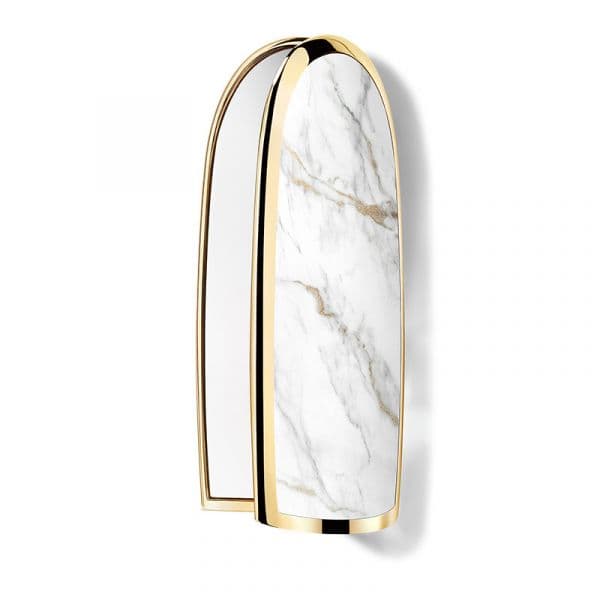 Guerlain Rouge G Double Mirror Jewel Case Estojo para Batom com Espelho Pequeno Le Marbre