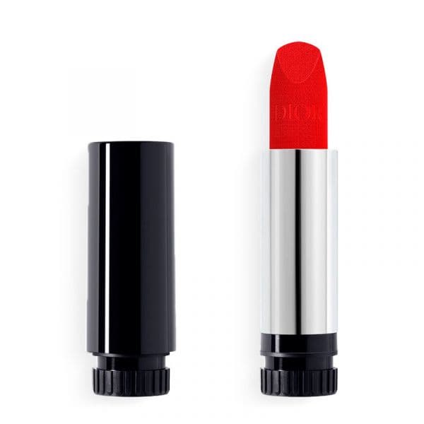 Dior Batom Color Couture Acabamento Aveludado Tom 999 Velvet Recarga