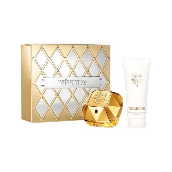 Paco Rabanne Lady Million Woman Eau de Parfum 80ml + Loção Corporal 100ml Coffret