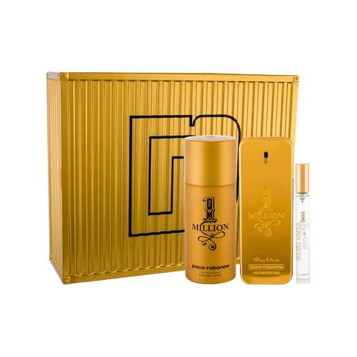 Paco Rabanne 1 Million Man Eau de Toilette 100ml + Desodorizante Spray 150ml + Eau de Toilette 10ml Coffret