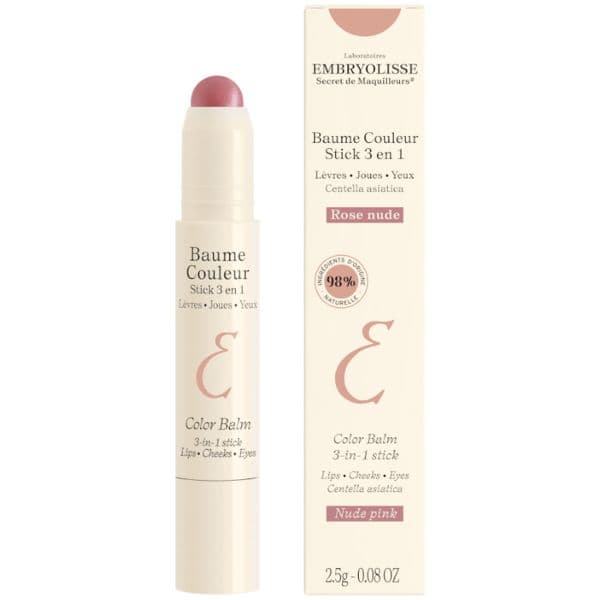 Embryolisse Baume Stick Maquilhagem 3 em 1 Rose Nude 2,5g