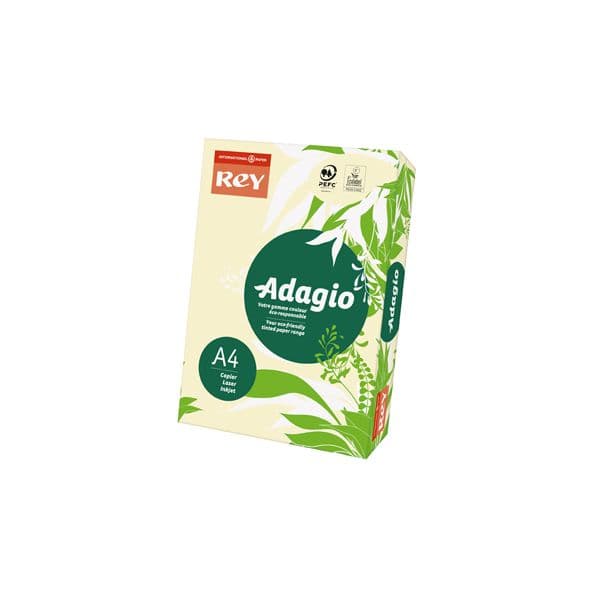 Rey Resma 500 Fls de Papel A4 Adagio 80g Marfim