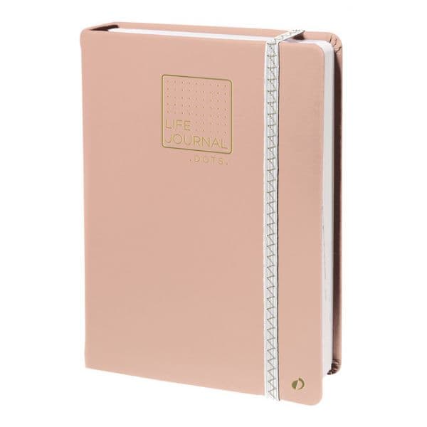 Quo Vadis Diário Life Journal Dots Salmão - A25754556