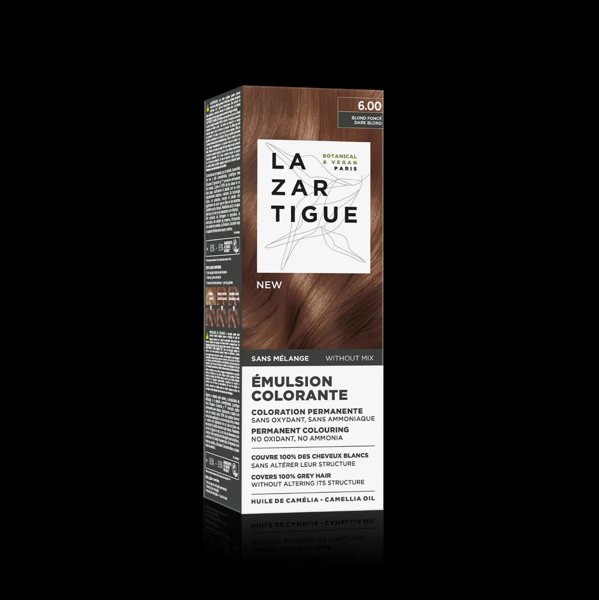 Lazartigue Émulsion Colorante Coloração Permanente sem Mistura 6.00 Louro Escuro 60ml