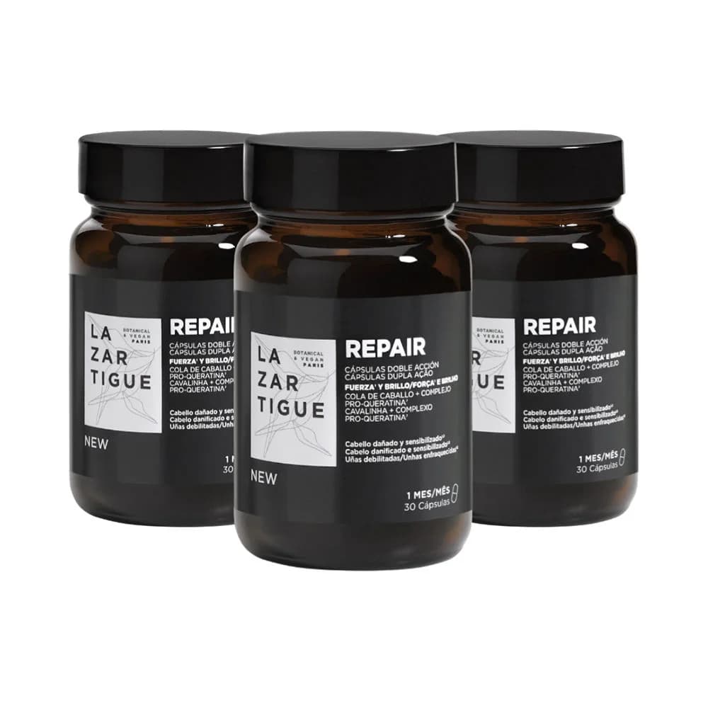 J. F. Lazartigue Repair Força e Brilho 3x30 Cápsulas