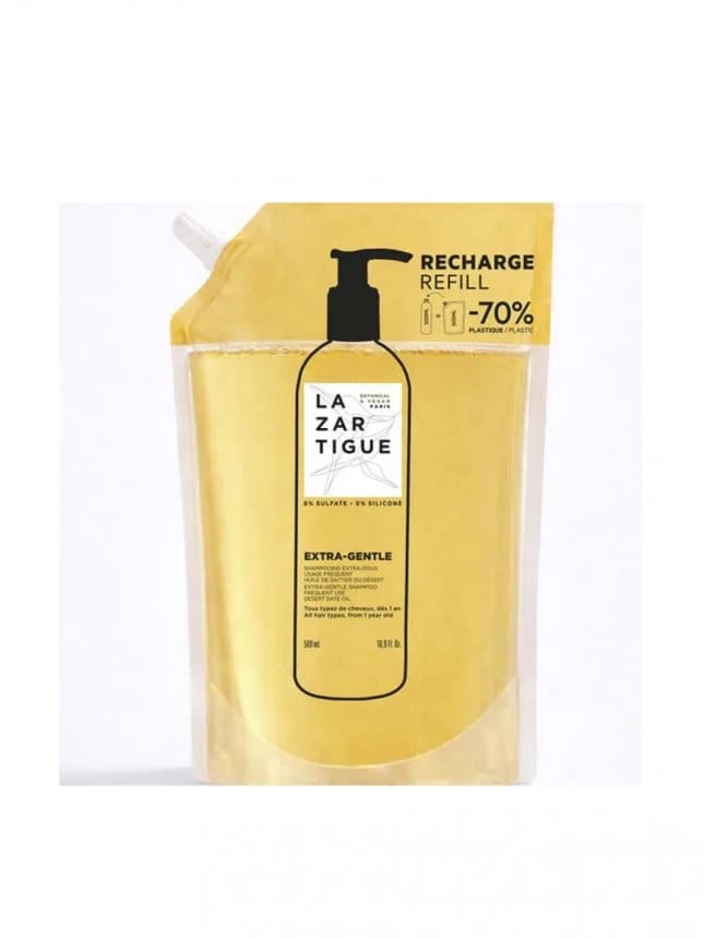 Lazartigue Extra-Gentle Family Champô Eco-Refill 500mL – Uso Diário