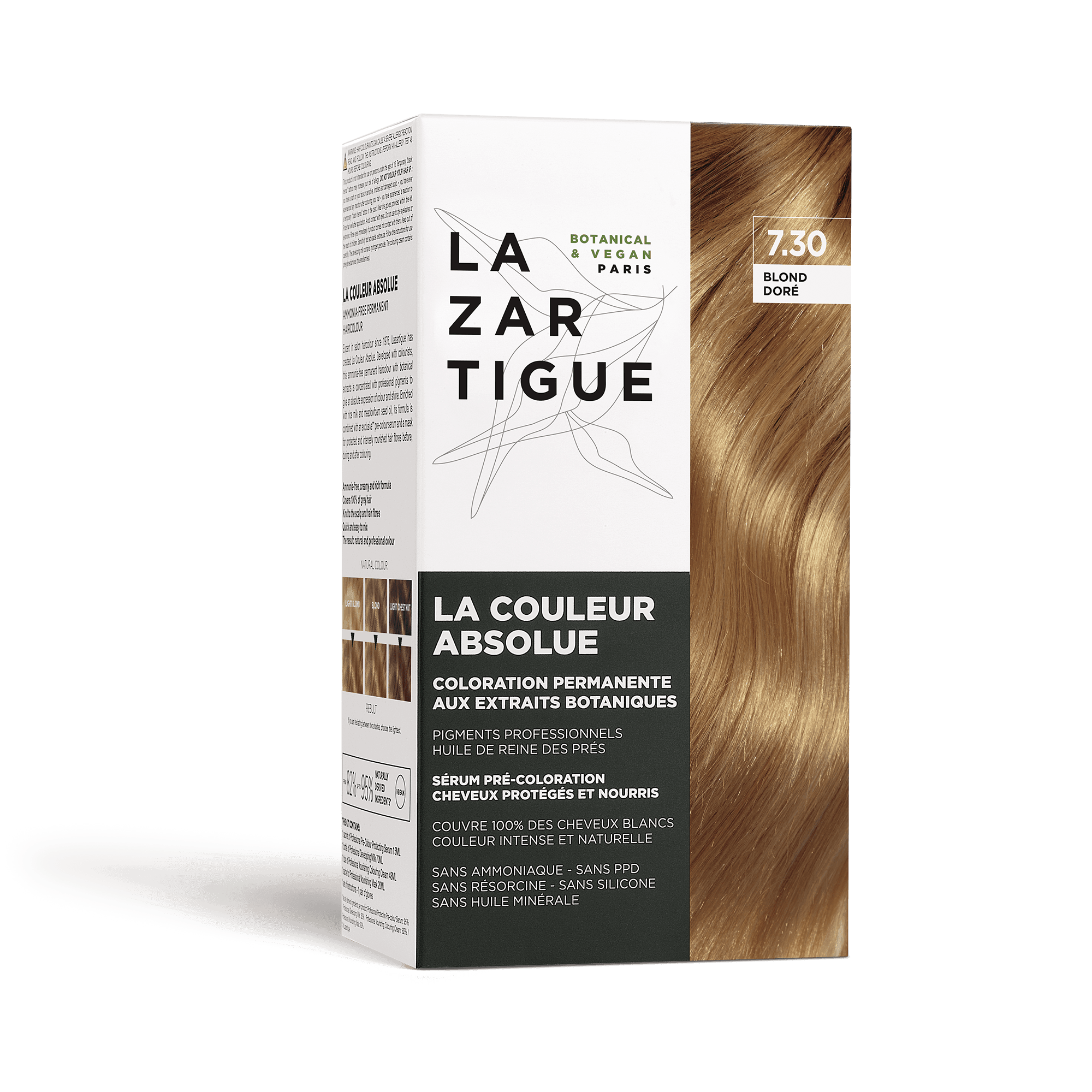 J. F. Lazartigue Coloração Permanente Tom 7.30 Louro Dourado
