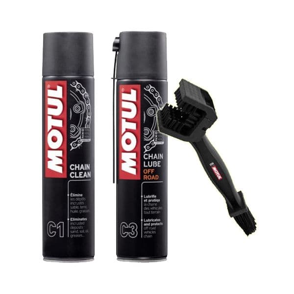 MOTUL Pack Limpeza Corrente C1+C3+Escova