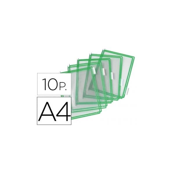 Tarifold 10 un. Bolsas DIN A4 p/ Porta-catálogos c/ Pivots Verde - 76168