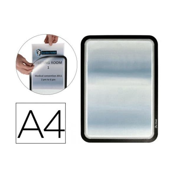 Tarifold Moldura Porta Anúncios Magnética Preta - L76183